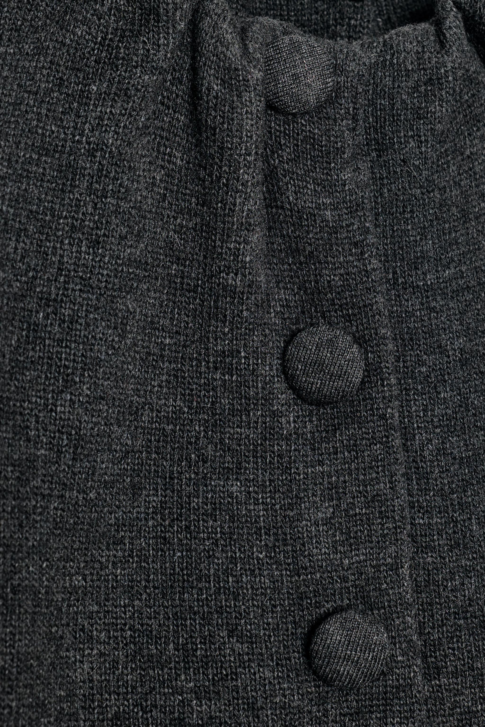 WOOL BLEND BOMBER JACKET WITH RUFFLES AT NECK